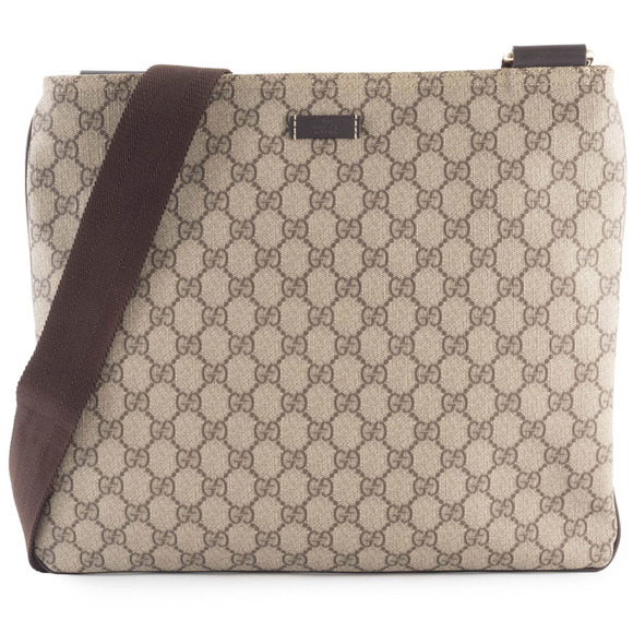 GUCCI Handbags - Gucci GG Supreme Shoulder Bag 201446 Beige Crossbody with A4 Storage